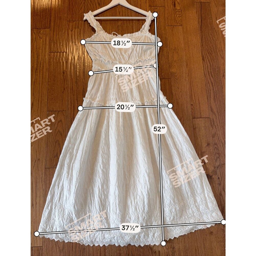 Gap x Doen white eyelet midi dress size large - Picture 7 of 9